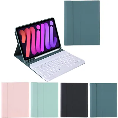 Wireless Bluetooth Keyboard Leather Smart Case Cover For Ipad Mini 6th Gen 2021 • £31.95