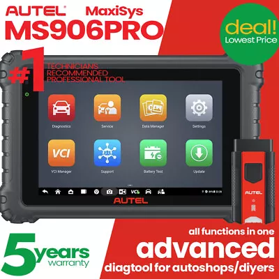 2024 Newest Autel MaxiSys MS906 Pro ECU Coding Full System Diagnostic Scan Tool • $999