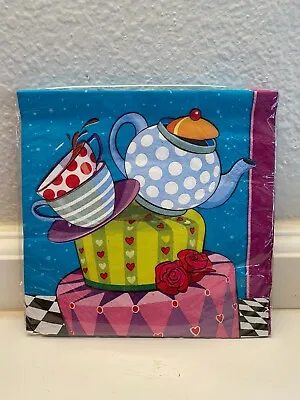 Mad Hatter Tea Party Birthday Party Paper Luncheon Napkins 16 Count. • $2.49