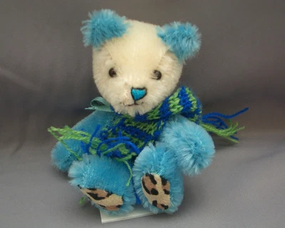 £6 • Buy PAM'S EXCLUSIVE BEARS-Miniature 3 Inch Tall Mohair Teddy-Morgan & His Scarf