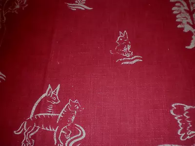 £8.95 • Buy Andrew Martin Fabric  Friendly Folks  35 X 145 Cm,ideal For Cushions/lamps, Red