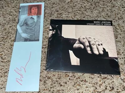 Mark Lanegan Straight Songs Of Sorrow CD Signed Bookmark • $112.50