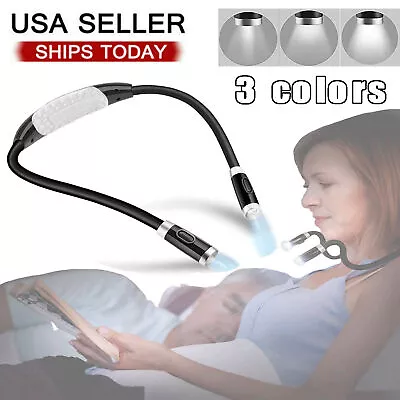 New Neck Light LED Night Light Book Light Bed Camping Reading Light Hands Free • $8.89