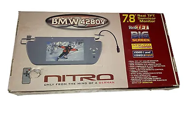 New Open Box Nitro 7.8 Real TFT Sunvisor Monitor Big Screen BMW 4280V German • $74.99