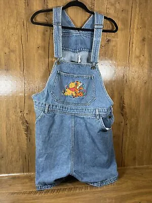 $60 • Buy Vintage 90’s Disney Winnie Pooh Tigger Overalls Bibs Jean Button Womens X-large