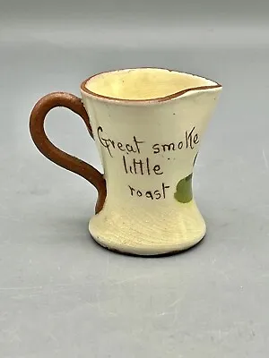 Torquay Motto Ware Mini Jug Vintage Devon English Pottery Farmhouse Cottage • $14