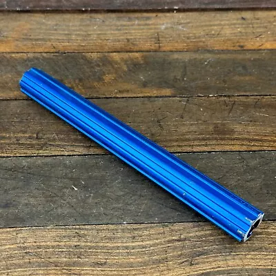 Old School BMX Blue Seatpost CUT Fluted OG 1980s Post 8 Inch Alloy 21.4 • $53.99