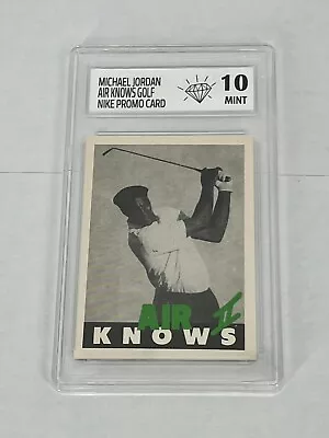 $12.95 • Buy MICHAEL JORDAN 1990's PROMO NIKE  AIR KNOWS GOLF CARD 10 MINT