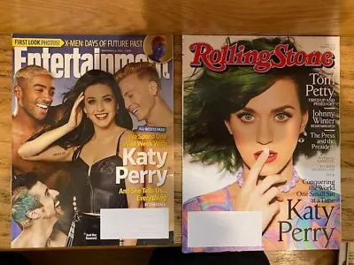 KATY PERRY Entertainment Weekly & Rolling Stone Magazines 2013 2014 VG+ • £2.81