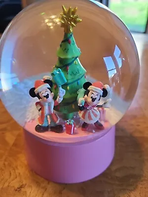 Disney Parks 2023 Santa Mickey Mouse And Minnie Mouse Holiday Snowglobe New • $28.99