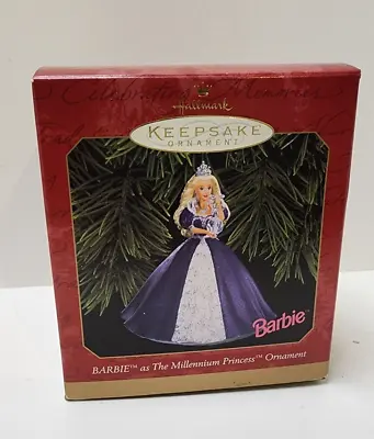 Hallmark 1999 Barbie As The Millenium Princess Christmas Keepsake Ornament • $12.99