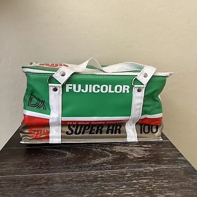 $47 • Buy Vintage Promo Fujifilm Cooler Insulated Bag Fujicolor Super HR DX Film Cool Bag
