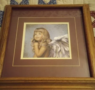 N.A.Noel Angel Print Matted/Framed  Mercy 15  Sq RARE • $37