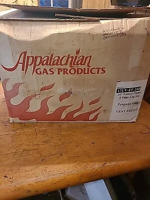 Vent Free NOS Propane Gas Appalachian USA Flame Fireplace Insert W 9 Pc Logs 24  • $295