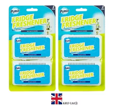 £4.58 • Buy 4x FRIDGE FRESHENER Deodoriser Kitchen Air Remove Smell Eliminate Odour GM497 UK