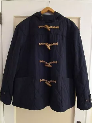 Polo Ralph Lauren Quilted Toggle Hooded Coat Eton Field Jacket Men's XL Navy • $68