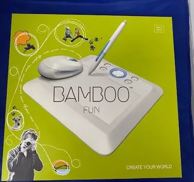 Wacom Bamboo Fun  Pen Tablet Model CTE450W White Sealed Recon W/Mouse • $49.99