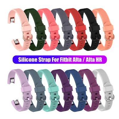 $3.73 • Buy Wristbands Soft Bracelet For Fitbit Alta / Alta HR Silicone Watch Band Strap