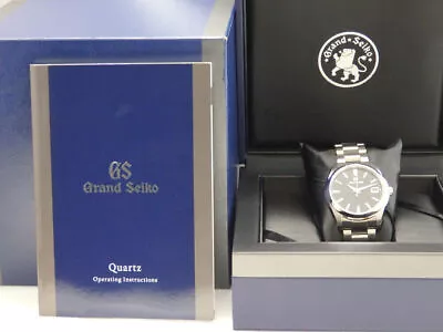 SEIKO GS Grand Seiko SBGV223 9F82 Quartz Men's Black Dial Wristwatch With Box • $3079.21
