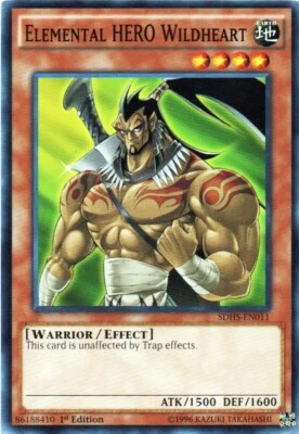 £6.43 • Buy 3x Elemental Hero Wildheart SDHS-EN011 Yugioh