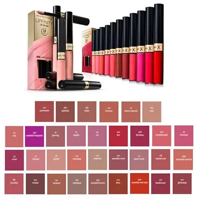 Max Factor Lipfinity 24HR Lip Colour Lipstick - Select Shades - BRAND NEW • £8.94