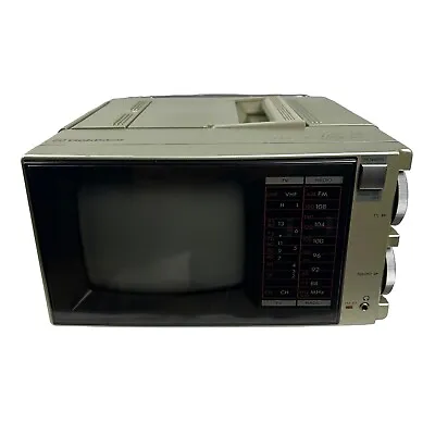 Goldstar 5  B/W Black & White Analog TV / AM / FM Radio Model KMA-0506 Working • $26.99