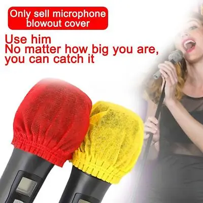 2/100 PCS Mike Cover Odor Removal Disposable Microphone Grill Hygiene Gift • $0.77