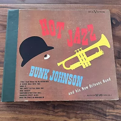 Bunk Johnson Hot Jazz 10  78RPM 4 Record Set RCA Victor HJ 7 • $55