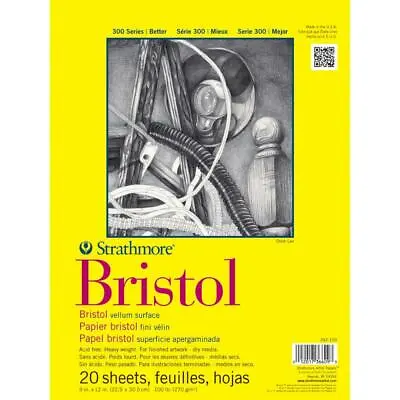 Strathmore Bristol Vellum Surface Paper Pad 9in X 12in - 20 Sheets • $24.19