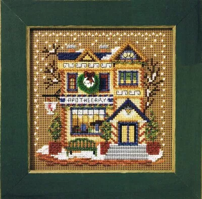 Mill Hill 2007 Buttons & Beads Christmas Village Series Kit ~ Apothecary Shop ~ • $14.99