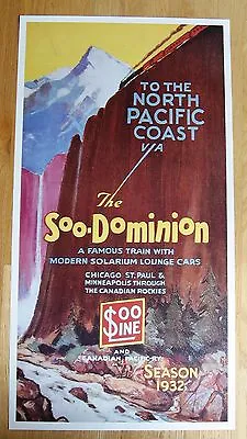 Vintage Poster Reprint Canadian Pacific Soo-Dominion 1932 Soo Line • $9.95