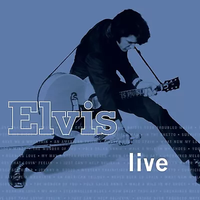 ELVIS PRESLEY Live BANNER HUGE 4X4 Ft Fabric Poster Tapestry Flag Album Cover • $29.95