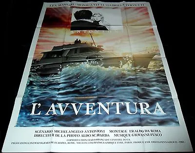 1960 L'avventura ORIGINAL FRENCH POSTER Michelangelo Antonioni Monica Vitti  • $105.77