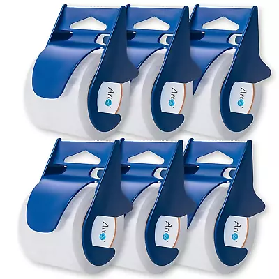 𝗘𝘅𝘁𝗿𝗮 𝗟𝗲𝗻𝗴𝘁𝗵 Packing Tape 6 Rolls Dispensers Packaging Heavy Duty • $14.95