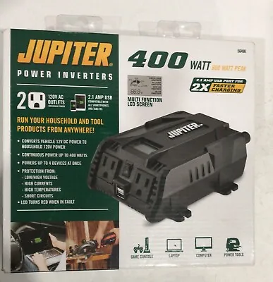 JUPITER 400 Watt Continuous/800 Watt Peak Power Inverter OPEN BOX (d2) • $40