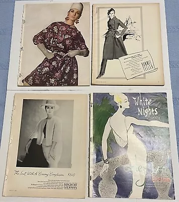 Lot Of 4 Vintage Vogue Fashion Magazines 1960s • $20