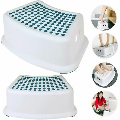 £6.95 • Buy New Plastic Step Stool Non Anti Slip Toilet Potty Training Kids Children Kitchen