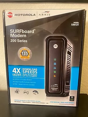 MOTOROLA SURFBOARD 200 Series SB6121 575319-019-00 CABLE MODEM OPEN BOX 172 MBPS • $6.99