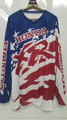Vintage Motocross Restyle Honda XR U.s.a. Team Reprint Products Jersey Size XL • $49