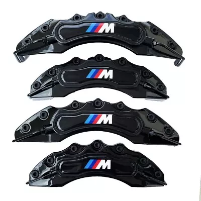 Black BMW Brake Caliper Covers E30 E36 E46 E39 E90 E91 E92 E60 E61 E62 GT M X5 • $31.90