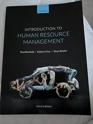 Introduction To Human Resource Management By Rebecca Kay Paul Banfield Dean... • £5