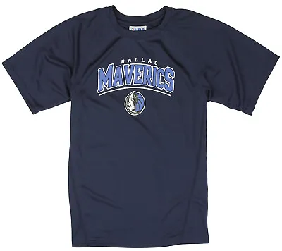 NBA Basketball Kids / Youth Dallas Mavericks PlayDry T-Shirt - Navy - FLAWED • $7.99