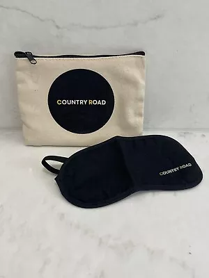 Country Road With Qantas Coin Purse And Eye Mask Aeroplane Flying Set • $12