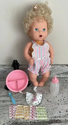 VTG 1990 15” Baby Alive By Kenner With Accessories  • $50