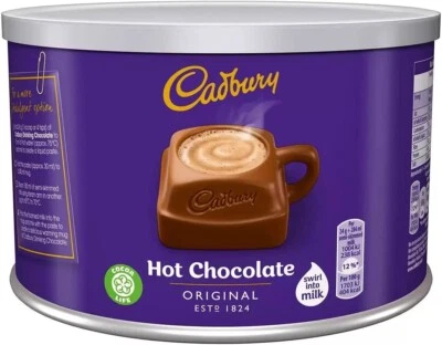 1kg Cadbury Original Instant Drinking Hot Chocolate Powder - Free Delivery • £10.55