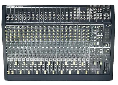 Behringer Eurodesk MX2442A 24 Channel Mixing Console ( No Power Supply) UNTESTED • $225