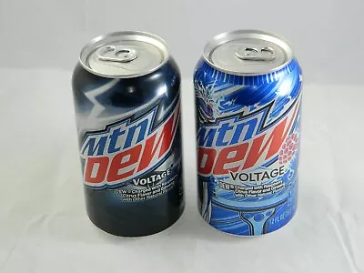 Mountain Dew Voltage Standard & Art Full 12 Oz Can Brand New MTN Soda 2 Pack • $21.99