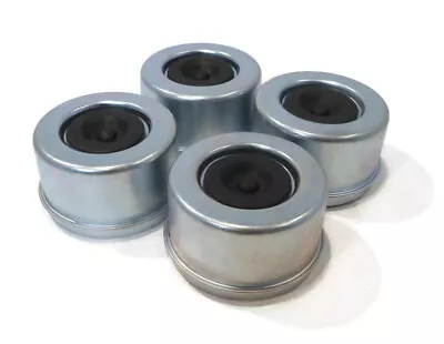 (Pack Of 4) Grease Caps 2.72  With Rubber Plugs For 8 Lug Hub Trailer Axles • $10.99