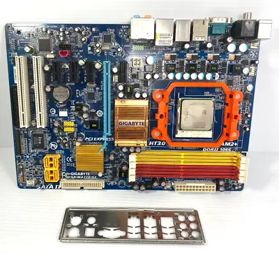 Gigabyte GA-MA770-S3 AM3 Motherboard DDR2 ATX Athlon 4850 TESTED • $49
