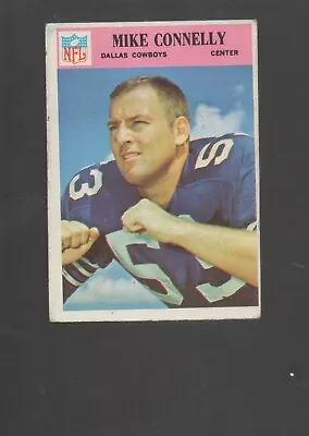 1966 Philadelphia Football Card #56 Mike Connelly-Dallas Cowboys Vg Card • $3.25